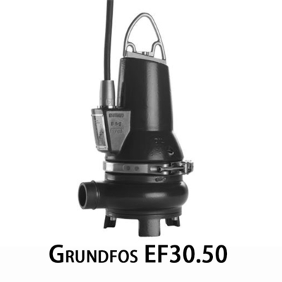 Grundfos EF30.50 Submersible Sewage Pump Non Clogging Solution For Dirty Water Transfer