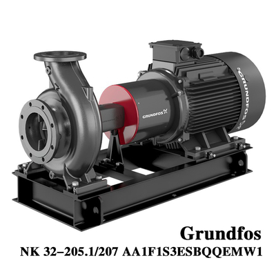 Grundfos NK 32-205 1/207 De niet-zelfaanzuigende eentraps centrifugaalpomp met spiraalhuis wordt gebruikt voor commerciële verwarming