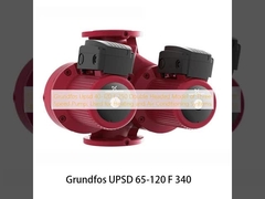 Grundfos Upsd 40-120 F 250 Double Headed Model of Three Speed Pump, Used for Heating and Air Conditioning Systems