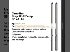 Submersible deep well pump stainless steel corrosion-resistant can be installed vertically or horizontally