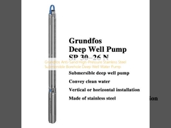 Grundfos Anti-Sand High-Pressure Stainless Steel Submersible Borehole Deep Well Water Pump